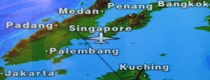 Singaopre Airline map 400