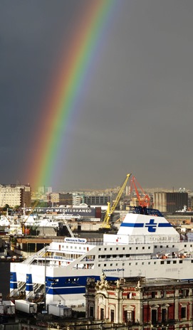 Naples port rainbow 271