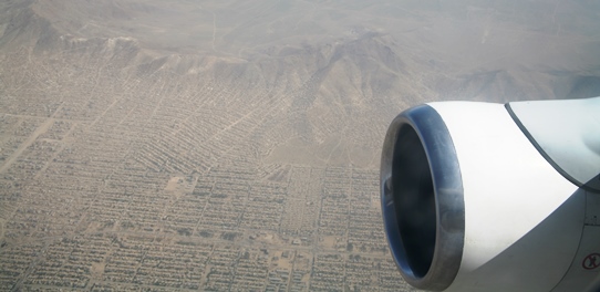 Afghanistan, flying over Kabul 542
