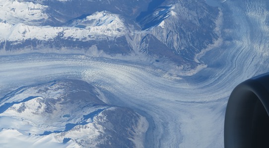 SFO-Beijing - Alaska glacier 542