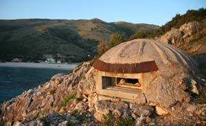 Bunker on the Albanian coast