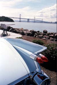 Caddy fins, Oakland Bay Bridge, San Francisco