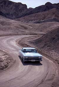driving through Death Valley