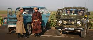 Gobi jeeps and drivers