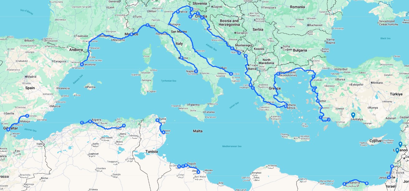 Around the Mediterranean in 3 Books | Tony Wheeler's TravelsTony