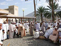 goat buyers at the Nizwa souq