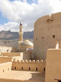 Nizwa's main Mosque from the fort