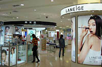 New China: cosmetics counter