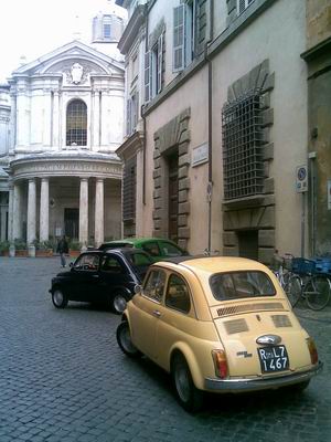 Two Fiat 500s