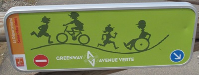 Avenue Verte sign