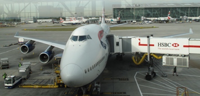 BA 747 at Heathrow