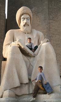 Statue at Arbil Citadel entrance