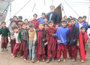 tent school in earthquake zone
