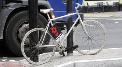 White bicycle